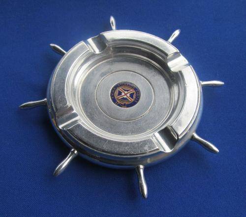 R.M.M.V Stirling Castle Ships Wheel Ashtray
