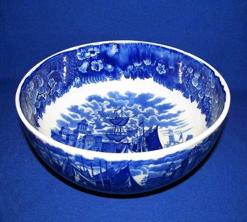 Antique Wedgwood Etruria "Ferrara" Cobalt Blue Bowl - Crca 1907