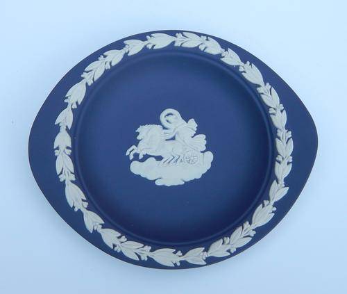 Wedgwood Portland Blue Jasperware Barlaston Tray