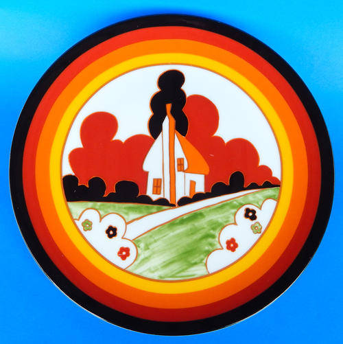 Wedgwood Clarice Cliff Farmhouse Ltd Edition Plate - Bizarre World Of Clarice Cliff Collection