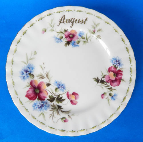 Royal Albert Flower Of The Month Tea/Side Plate - August - Poppy - Made In England