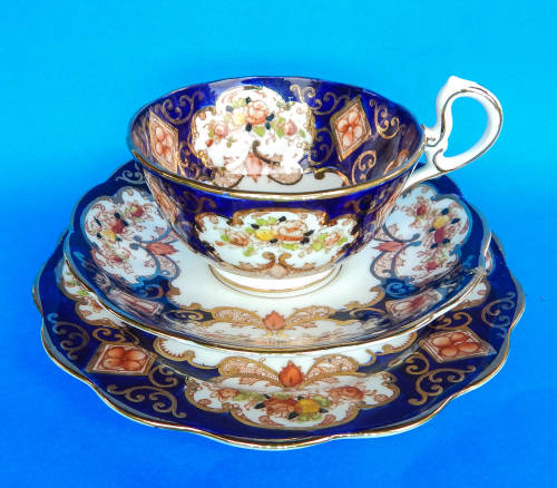 Royal Albert Crown China  " DERBY " Trio With DORIS Shaped Cup -1925-1927 - Made In England