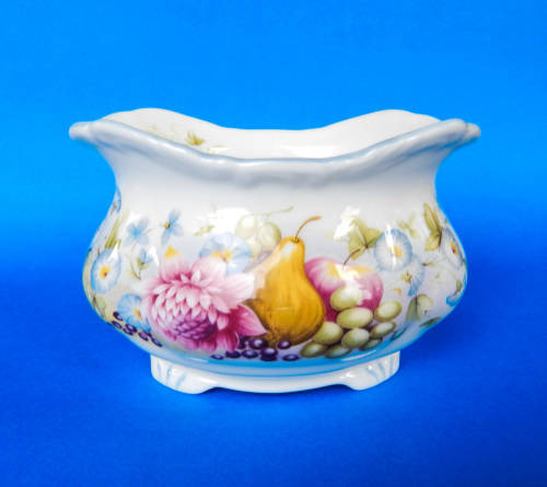 Royal Albert  " Summer Garland "  Oval Sugar Bowl - Made In England
