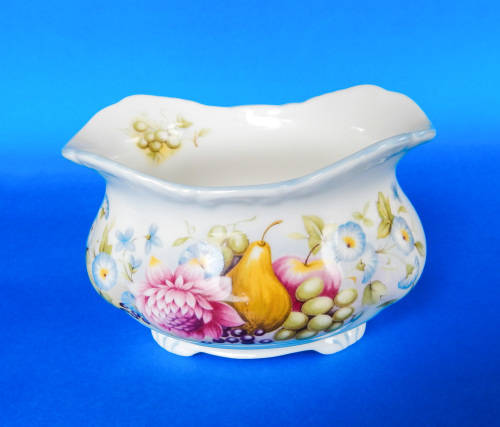 Royal Albert  " Summer Garland "  Oval Sugar Bowl - Made In England