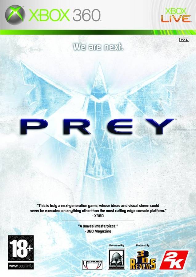 Xbox 360 Prey / As New / Original Product