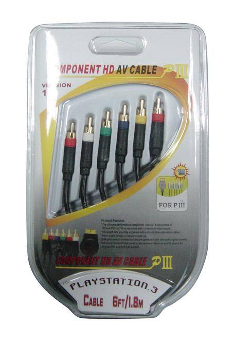 PS3/PS2 FULL HD (1080P) AV COMPONENT CABLE / BID TO WIN / FREE SHIPPING