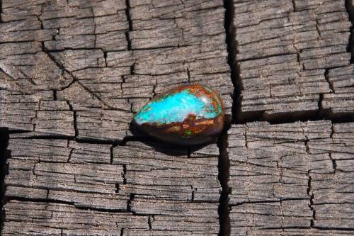 Beautiful pear shaped boulder Opal cabochon 5ct