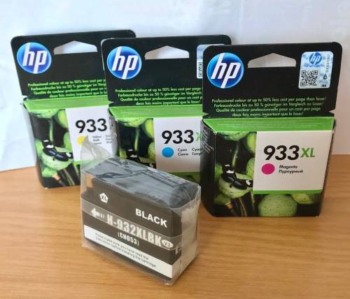 *** HP 933XL INK CARTRIDGES - FULL SET OF 4 ***