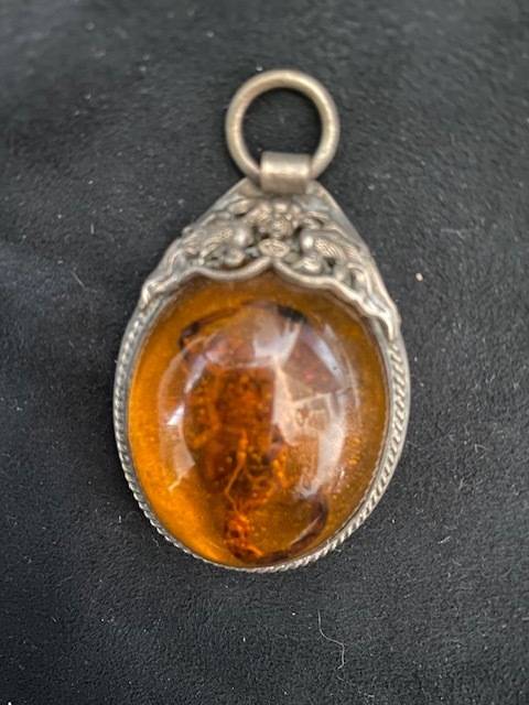 *** CHINESE TIBITIAN SILVER SCORPION PENDANT ***