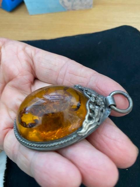 *** CHINESE TIBITIAN SILVER SCORPION PENDANT ***