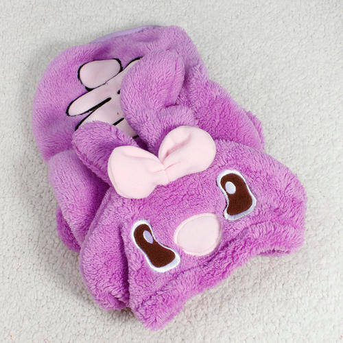 *** WINTER DOGGY OUTFIT WITH HOODY - PURPLE SIZE L ***