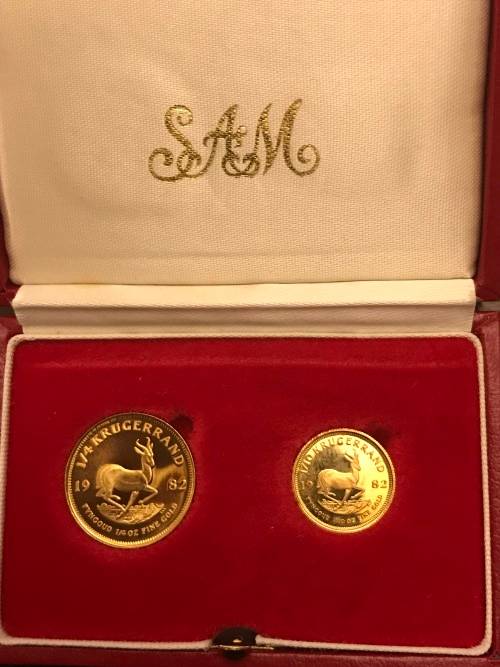 1982 1/4oz and 1/10oz Proof Krugers