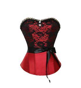 RED & BLACK CORSET 34