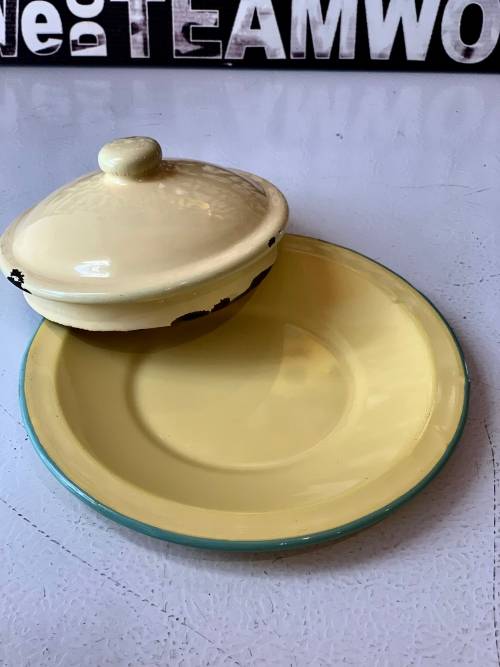 Enamel Butter Dish