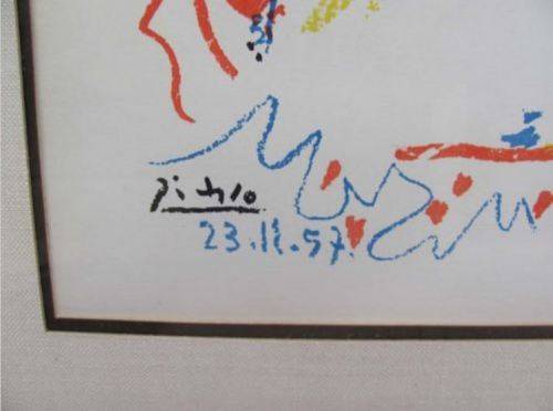 Limited Editioned Print Pablo Picasso La Petite Corrida *Authentication Guaranteed*