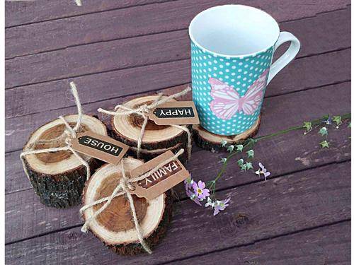Natural Wood Coasters