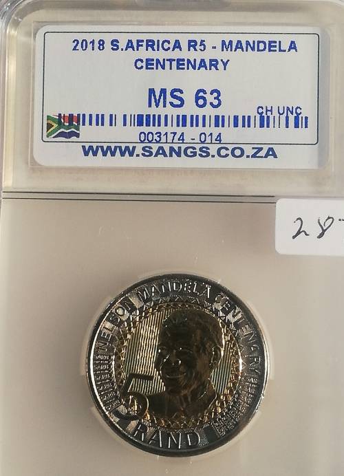 2018 Mandela Centenary MS 63