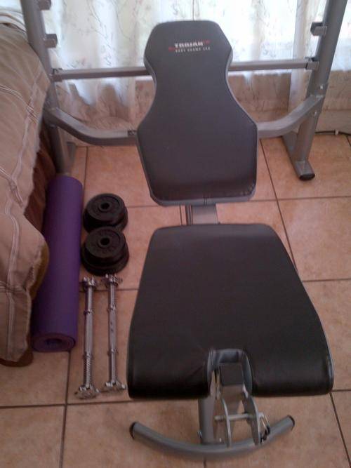 Gym Bench & Weights with Dumbbell Set