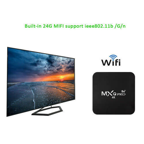 MXQ Pro 4K Ultra HD 64 Bit Wifi Android 7.1 Quad Core Smart TV Set Top Box Media Player
