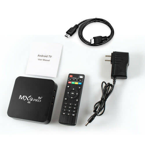 MXQ Pro 4K Ultra HD 64 Bit Wifi Android 7.1 Quad Core Smart TV Set Top Box Media Player
