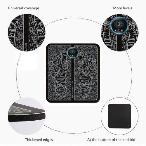Ems Portable Pulse Physiotherapy Foot Massager Electric Muscle Pad Stimulator Leg Shaping Feet