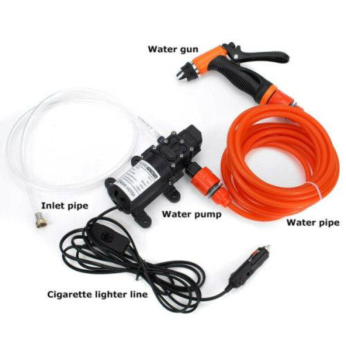 12V High Voltage Portable Electric Water Pump Car Wash Gun Car Wash Tool