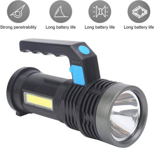 Rechargeable LED Spotlight Outdoor Flashlight Home Searchlight For Camping