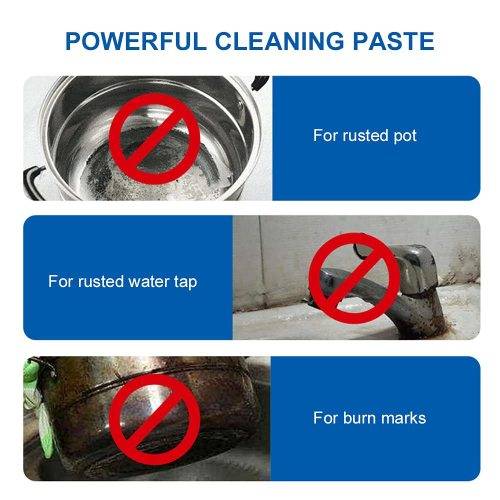 Oven And Cookware Cleaning Paste Powerful Kitchen Cookware Cleaner Multi-Purpose Rust Remover
