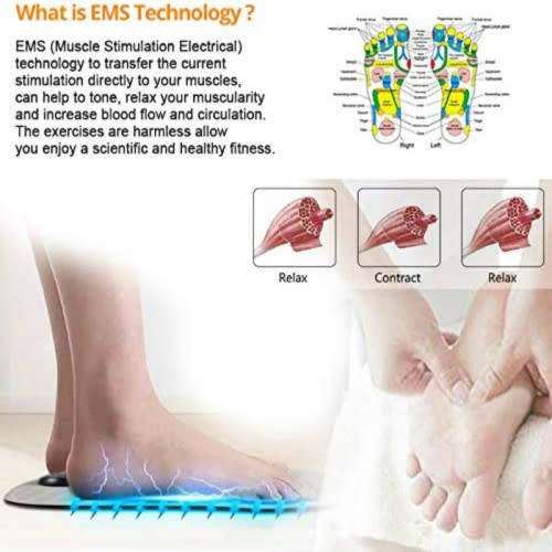 Folding Portable Electric Massage Mat EMS Foot Massager