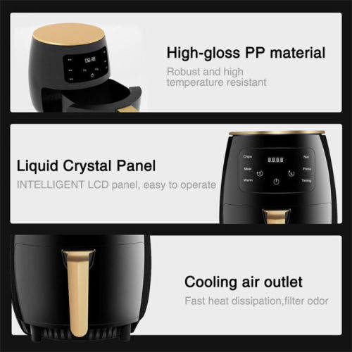 4.5L Digital Display Air Fryer Fast Healthy Cooker Oven Food Frying Non-Stick