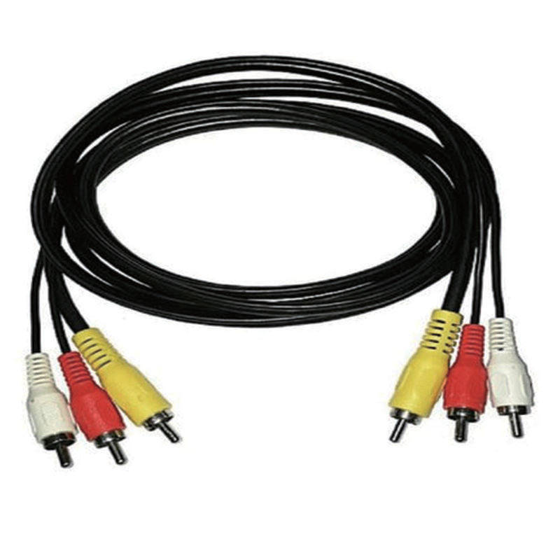 1.5M 3 RCA Male-To-Male Audio And Video Cable DVD Set-Top Box Connected To TV