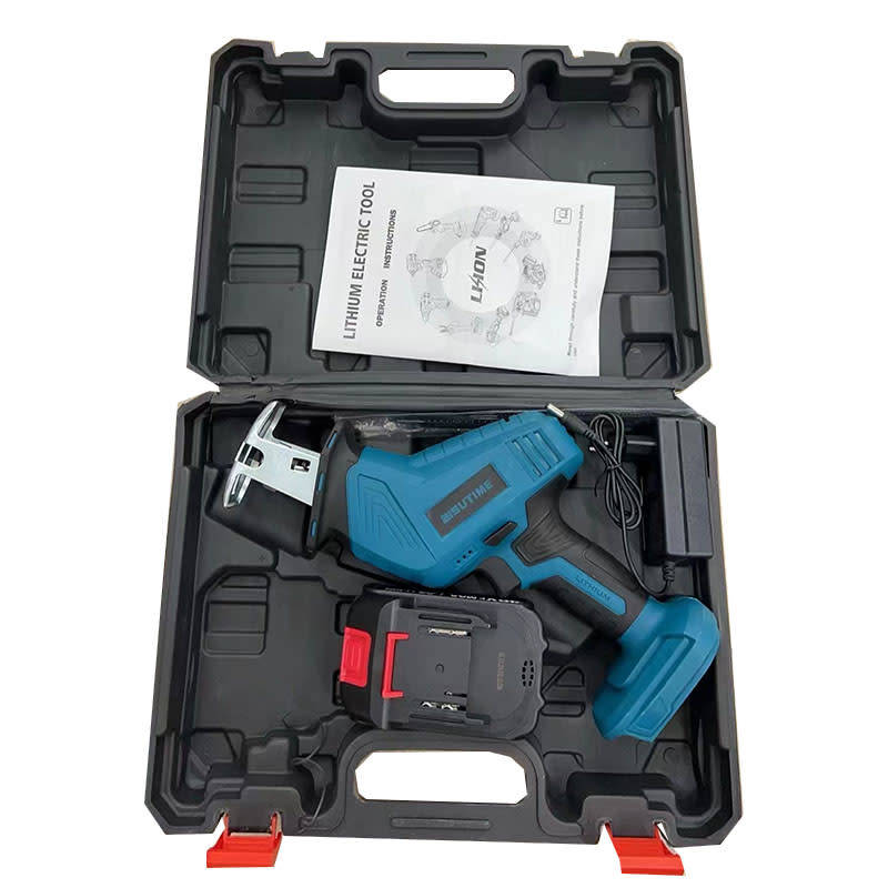 Rechargeable And Portable Cordless Reciprocating Saw With 1 Lithium Batteries