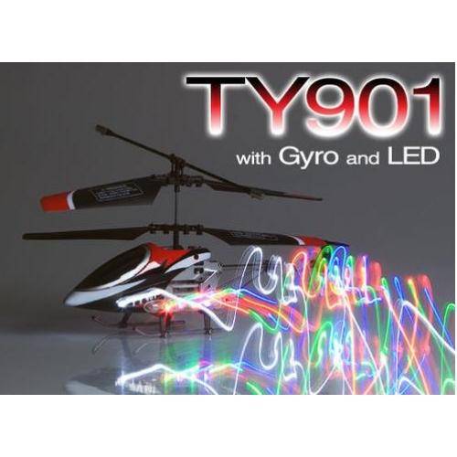 3 Channel V-MAX High Alloy RC Helicopter with Gyro & LED + USB Charger - TY901