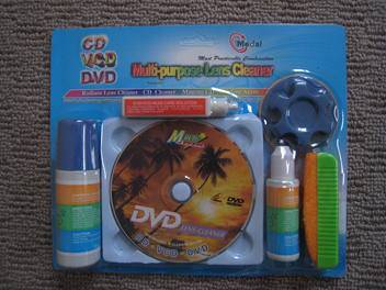 Multi-purpose lens cleaner for CD,VCD,DVD