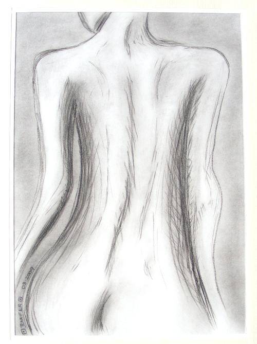 Lady I - Original Charcoal Sketch - Jennifer van Niekerk