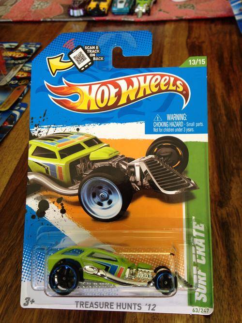 Hot Wheels 2012 - 63/247 - Treasure Hunts - Surf Crate - Green