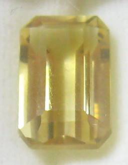 FINE BRAZILIAN Emerald cut CITRINE, 7.60ct 14x10mm