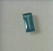 STUNNING! .20 ctw NATURAL EMERALD CUT LONDON BLUE TOPAZ 3 x 6 mm