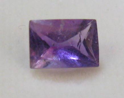 Emerald cut Amethyst, 1.00ct  7x5mm