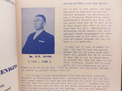 N.G Kerk Die Gemeente Vryheid 1886-1961