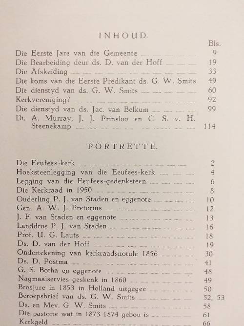 Die Nederduitsch Hervormde Gemeente Rustenburg 1850-1950