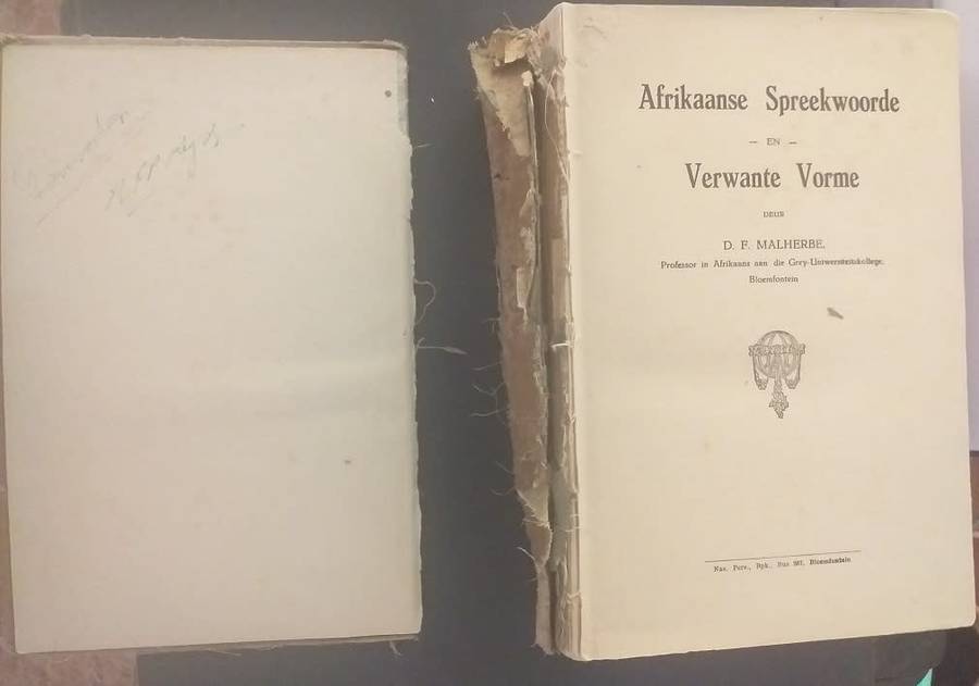 Afrikaanse Spreekwoorde en Verwante vorme (DF Malherbe) ***LEESKOPIE***