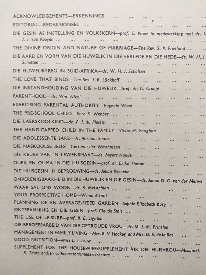 Lantern Tydskrif Magazine Apr 1960 vol 9 nr 4 Tema Huisgesinne