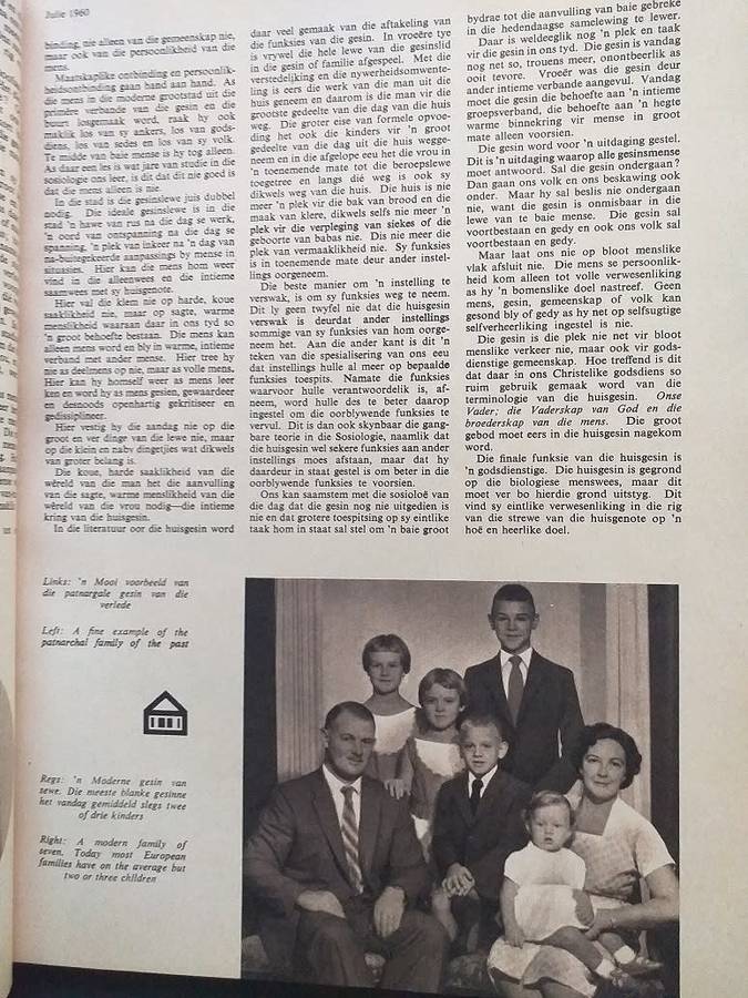 Lantern Tydskrif Magazine Apr 1960 vol 9 nr 4 Tema Huisgesinne