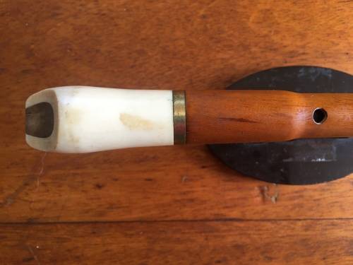 Recorder with white mouthpiece