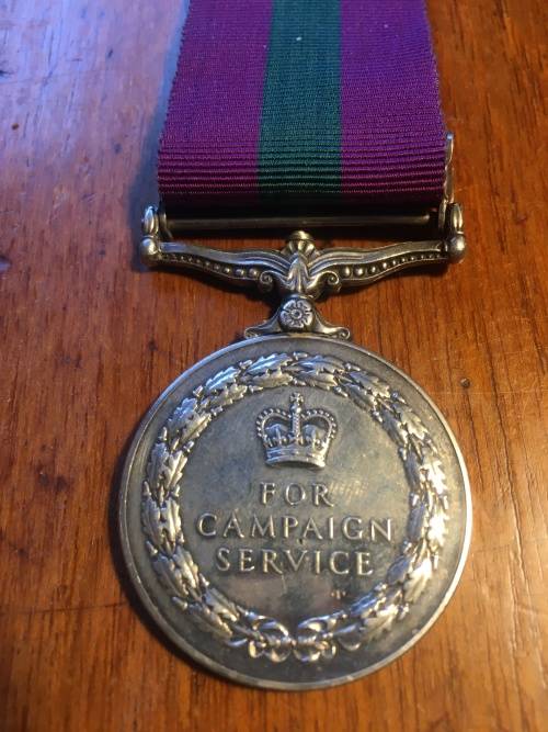 British general service medal (Queen Elizabeth II type), with South Arabia clasp
