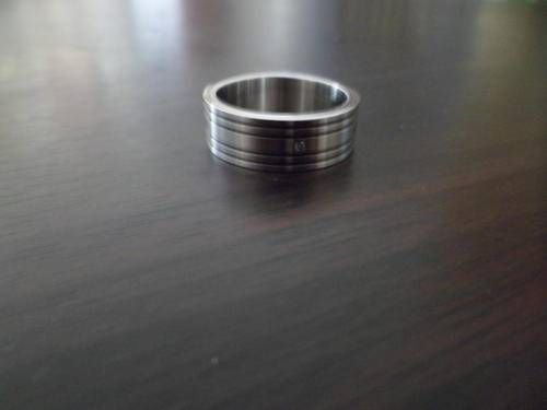 Elegant and Beautiful Gents Ring in Stainless steel and Cubic Zirconia - Size 11