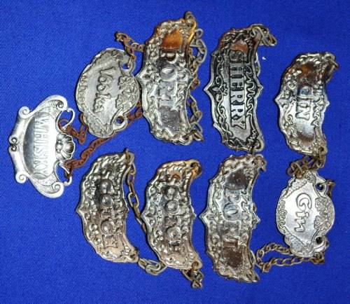 9 x Metal Liquor Labels for your Pub