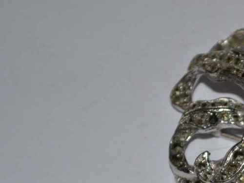 Vintage Brooch with Safety chain and Pin