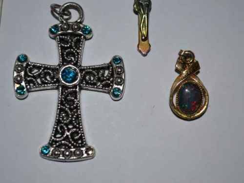 Vintage Necklace Pendants - Four Pieces